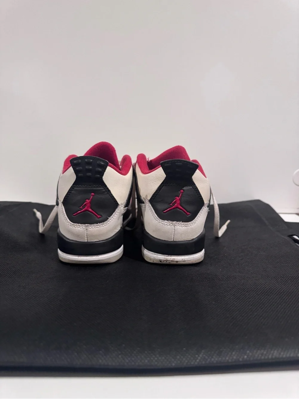 Nike Kids White and Red Jordan Sneakers